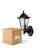 Mehrfachpackung 4x D'Lite Wandleuchte Helora Schwarz | IP44 - Geeignet für 1x E27 - Bewegungssensor