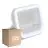 Mehrfachpackung 12x Ledvance LED-Scheinwerfer Aluminium Weiß 8W 1100lm 100D - 830 Warmweiß | IP66 - Symmetrisch