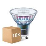 Lot 10x Philips MASTER LED Spot ExpertColor GU10 PAR16 5.5W 355lm 25D - 927 Blanc Très Chaud | Meilleur rendu des couleurs - Dimmable - Équivalent 50W