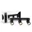 D'Lite Plafond Spot Clio Aluminium Noir Inclinable| Convient pour 3x GU10
