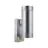 Nordlux Tin Applique Murale Métal et Verre Gris Up & Down | 76mm - IP54 - Convient pour 2x GU10 - Détecteur de Mouvement et de Lumière